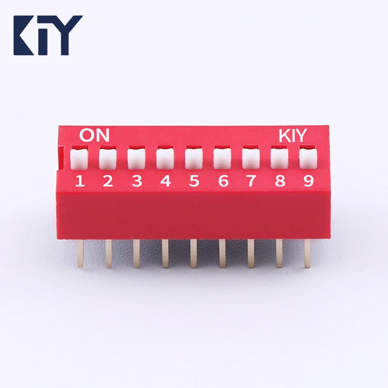 9 Pin Red Slide Type DIP Switch